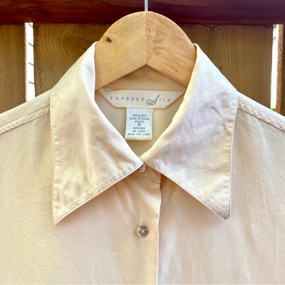 Vintage Silk Express Button-up Top Size Small - Picture 5 of 8